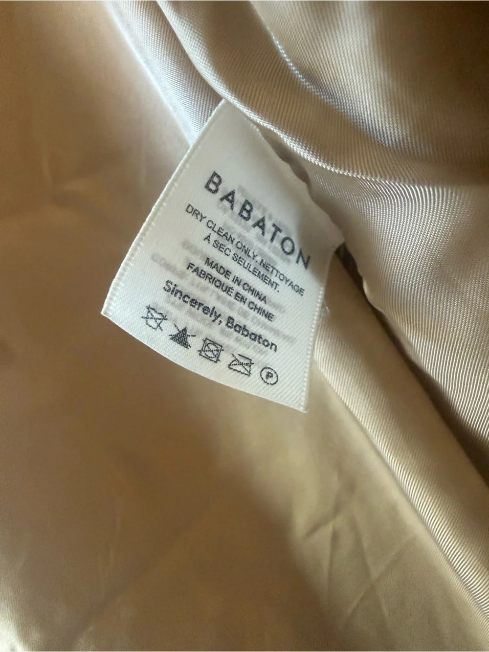 Aritzia babaton atelier slouch camel wool coat size 2 - Picture 12 of 13